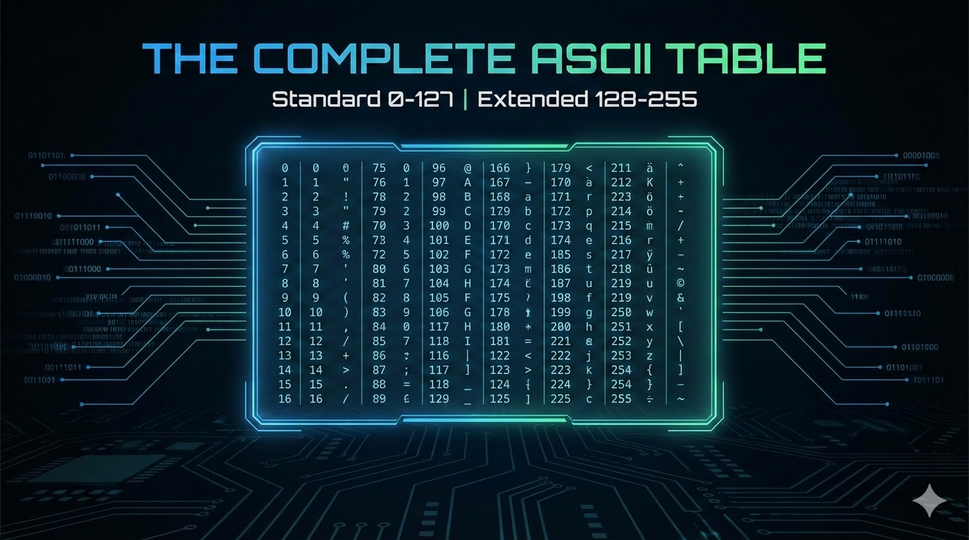 Ascll码完整码表